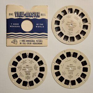VINTAGE View Master San Francisco Slides x 3 1954